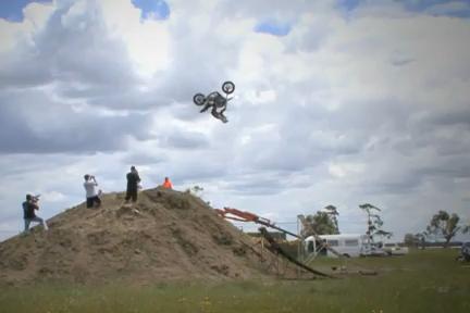 VIDEO: World's first Harley-Davidson backflip