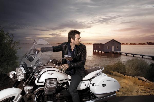 Ewan McGregor is 'the face' of the Guzzi 1400