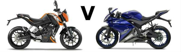 Versus: KTM Duke 125 vs Yamaha YZF-R125