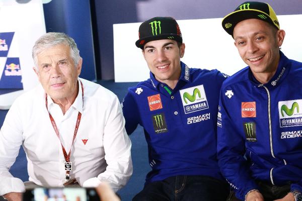 Giacomo Agostini, Valentino Rossi, Maverick Vinales