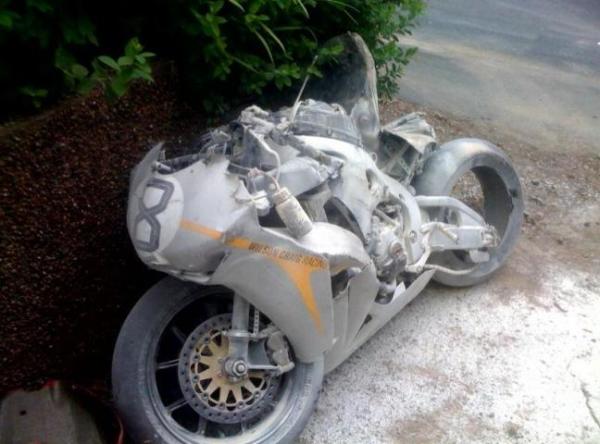 Pic Special: Guy Martin's crashed Fireblade