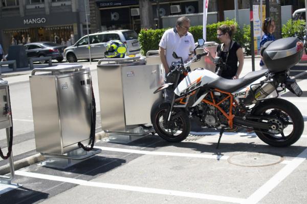 First motorcycle storage docks installed in the UK