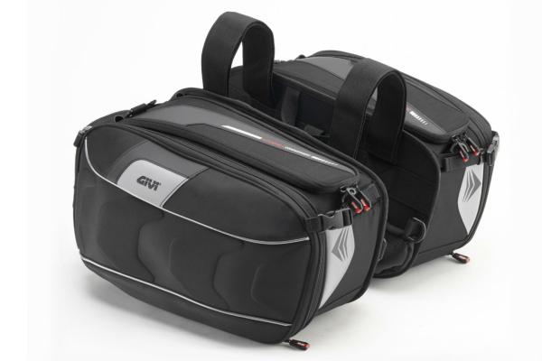 Givi's new universal expandable saddlebags
