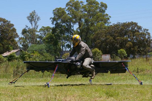 BMW-powered hoverbike has lift off