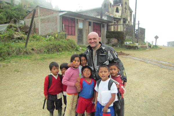 Bikers helping poor rural schools in South America