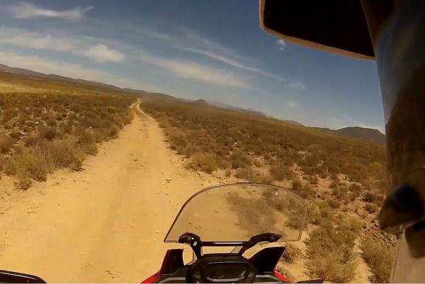 Honda Africa Twin on-board trail ride