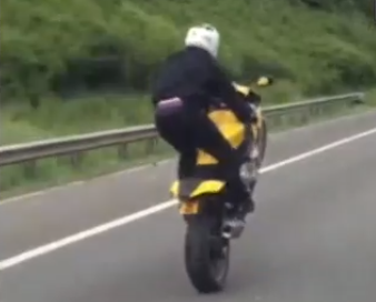 Biker jailed for filming himself riding one handed at almost 200mph