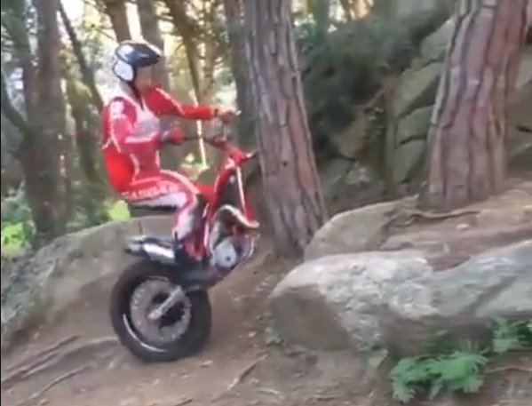 Rocky hill no match for one-wheeled trials rider