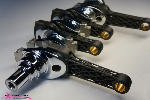 Crank and carbon conrod