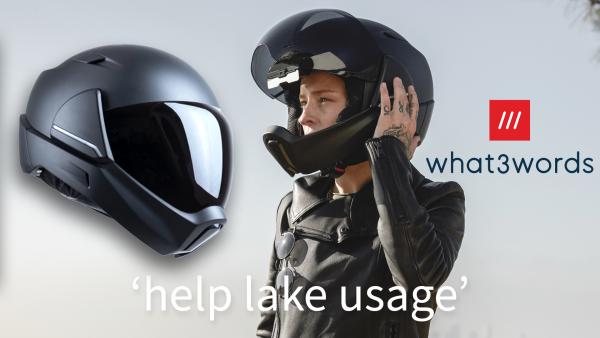 CrossHelmet X1 W3W smart helmet what3words