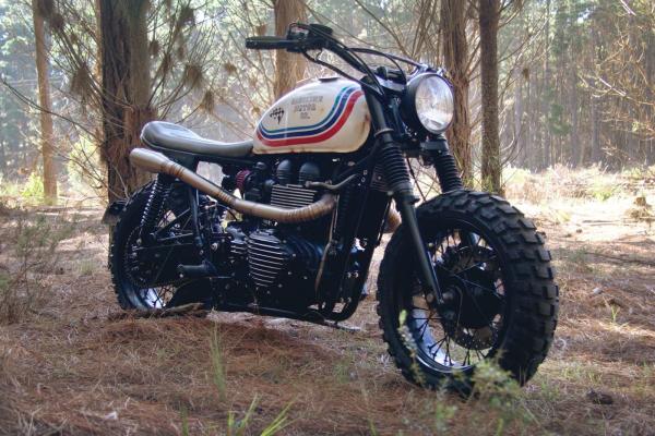 Gasoline Motor Bonneville-based Scrambler