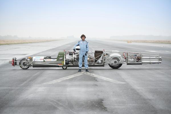 Guy Martin at Elvington for the 52 Express world motorcycle speed record