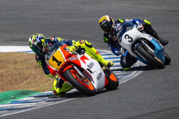 Valentino Rossi Hits The Track on Eddie Lawson GP Bike