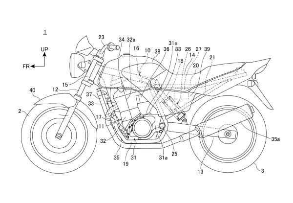 Honda CB250 patent