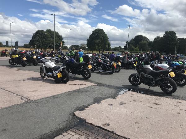 Female bikers brave bad weather for record attempt meet
