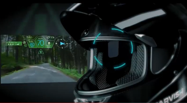 Start-up launches HUD helmet with integrated Alexa