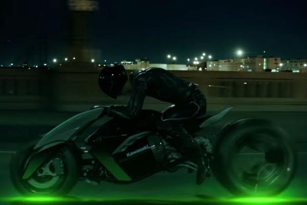 Watch: new teaser video for futuristic Kawasaki three-wheeler
