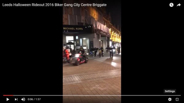 ‘Appalling behaviour’ on Leeds Halloween ride-out