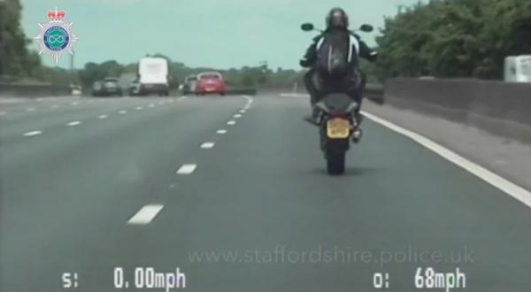 M6 wheelie biker jailed