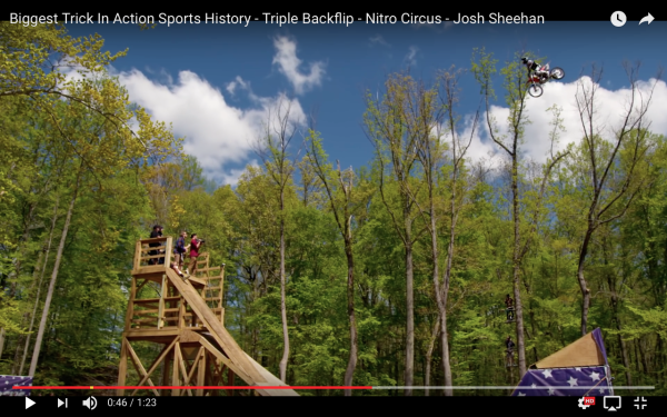 VIDEO: Josh Sheehan goes down in FMX history with the first triple backflip