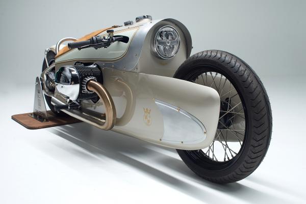 A custom motorcycle