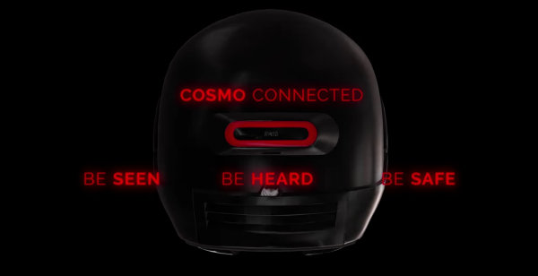 Cosmo Connected: Emergency calling & brake lighting for helmets