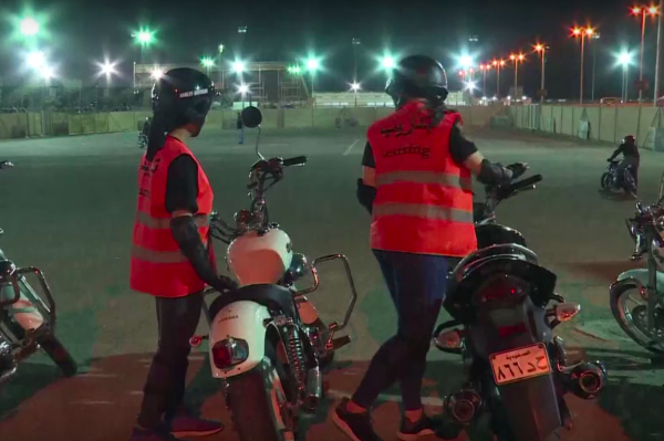 Saudi women take to two wheels as driving ban lifted