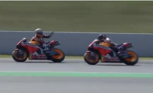 Is Marquez starting to feel a little heat from Lorenzo?