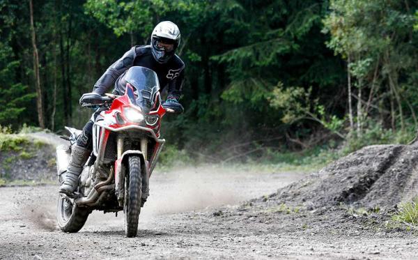 Honda Africa Twins at Weston Beach Race