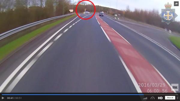 Footage of fatal crash released to urge drivers to look before pulling out