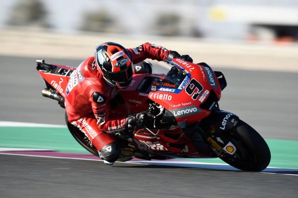 Petrucci tops warm-up, Marquez second