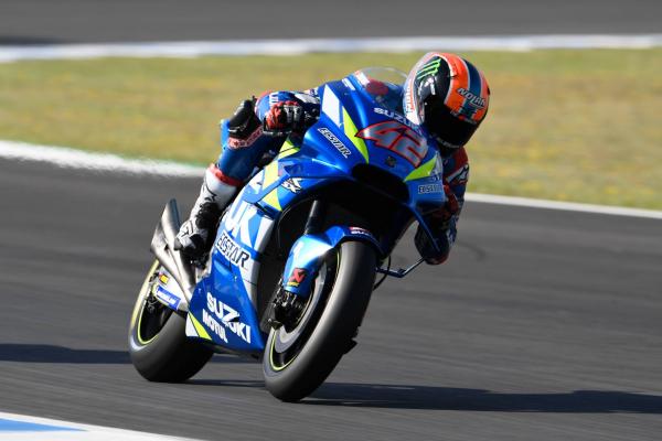 Rins holds back Suzuki soft tyre pace