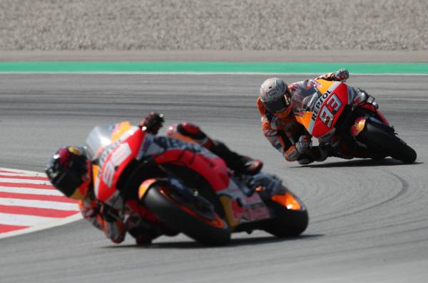 Marquez, Lorenzo talk FP3 encounter