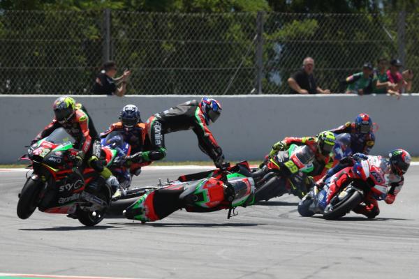 Smith punished for crash that injures team-mate Espargaro