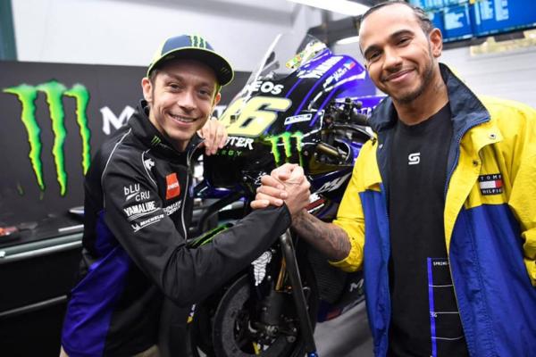 Valentino Rossi, Lewis Hamilton