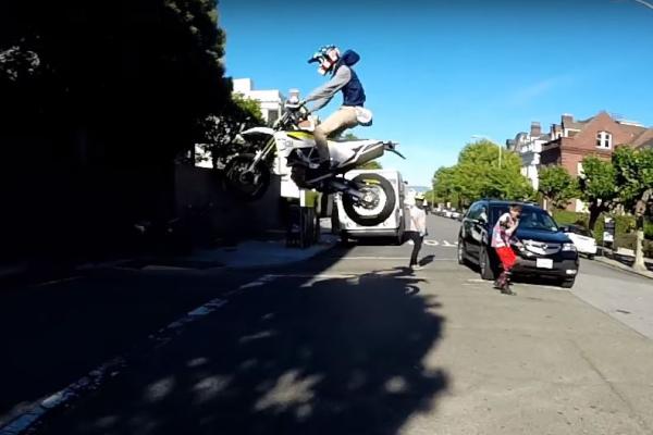 San Franciso supermoto jump