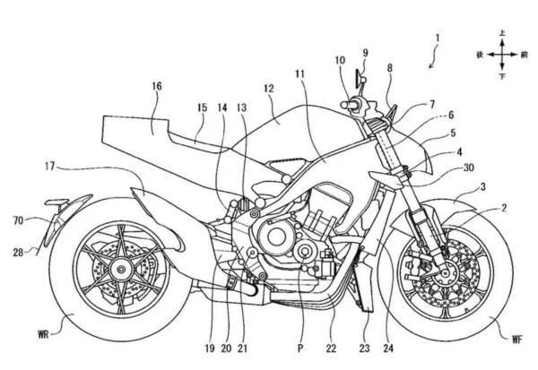 Honda CB1000R patents