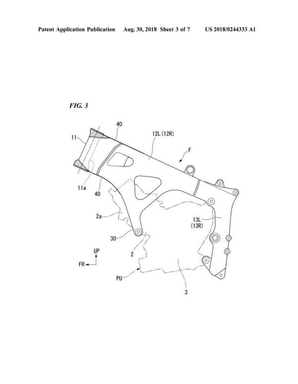 Honda carbon frame patents