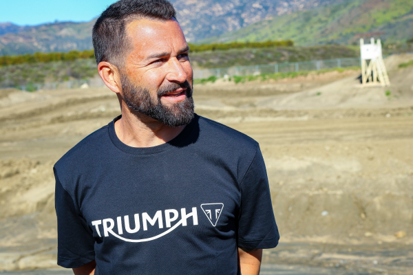 Ivan Tedesco in Triumph t-shirt