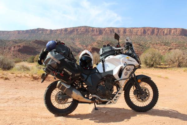 Bridget McCutchen's circumnavigation bike. - Two Wheels Round/Bridget McCutchen.