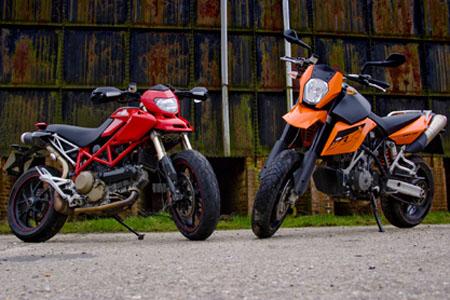 Road Test: Ducati Hypermotard V KTM 990SM