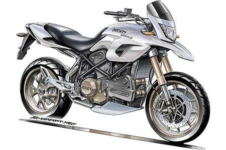 Ducati Hyperstrada - an artist's impression