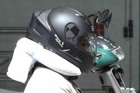 World first - APC Airbag safety helmet