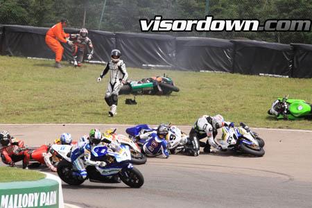 Picture Gallery: Josh Brookes Mallory Park crash