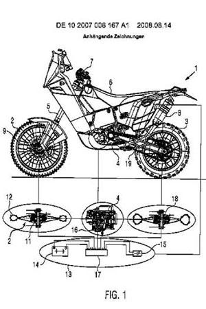 KTM files patent for two-wheel drive