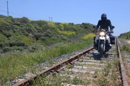 Train hits motorcycle at level crossing