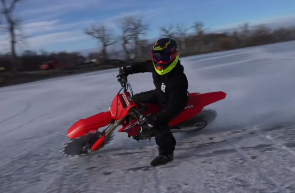 Honda CRF250R saw wheel. - CboysTV/YouTube