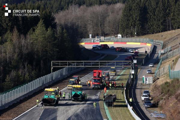 Spa-Francorchamps, turn nine re-design, view of Pouhon.