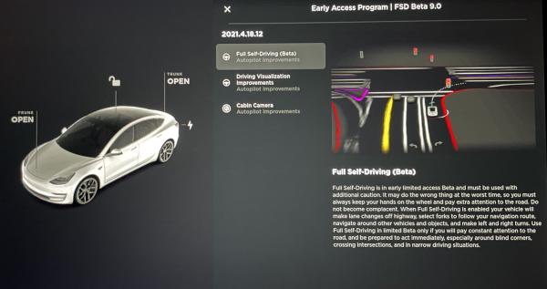 Tesla self driving release notes