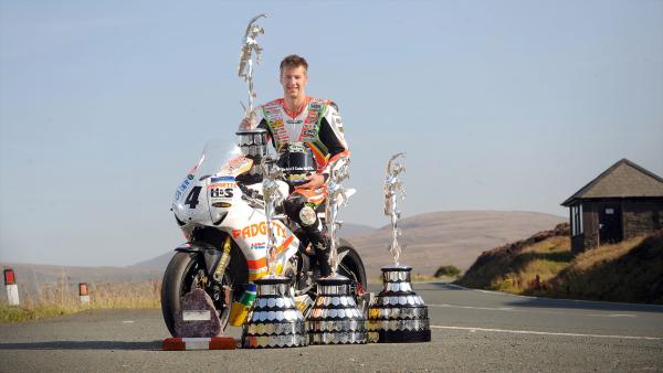 Iain Hutchinson, 2010 Isle of Man TT trophies. - Isle of Man TT Press